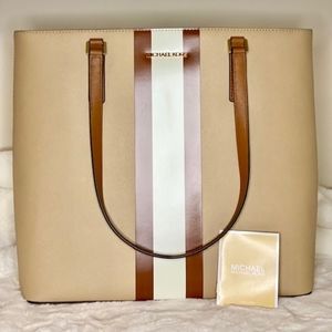 Michael Kors Morgan Center Stripe Tote